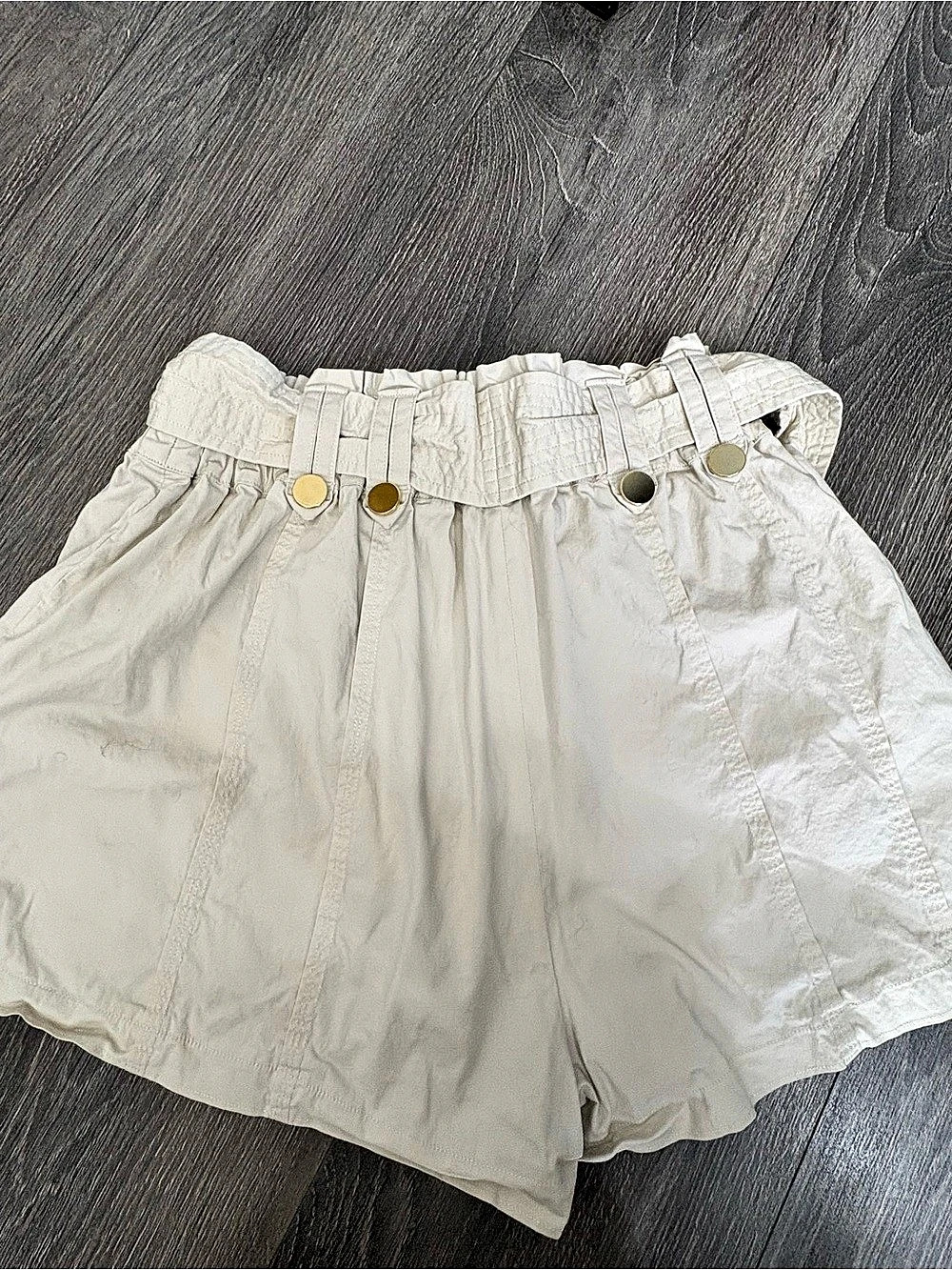 Ramy Brook Kasey Belted Mini Short High Waist White